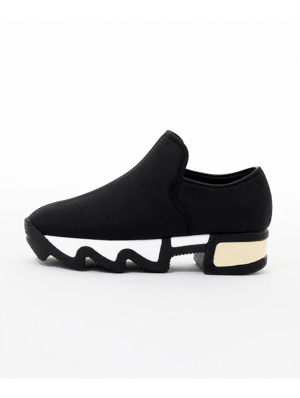 Men's IRI NYC WES 1 Platform Sneakers Black White Cream EU 46